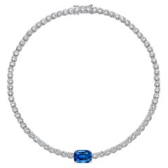 AITCHES - Disco 2.0ct Tennis Bracelet with Sapphire in 18K White Gold