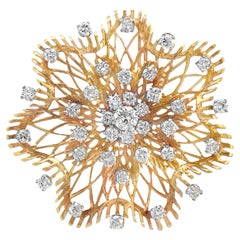 Lace Diamond Brooch