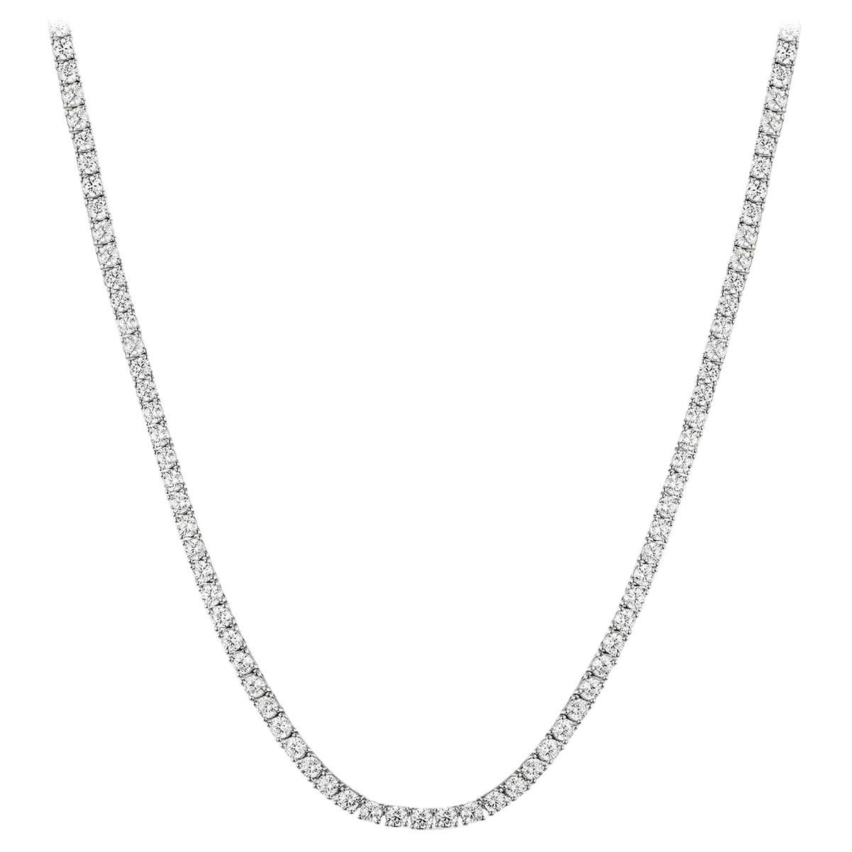 AITCHES - Embrace 6.0ct Diamond Tennis Necklace in 18K White Gold