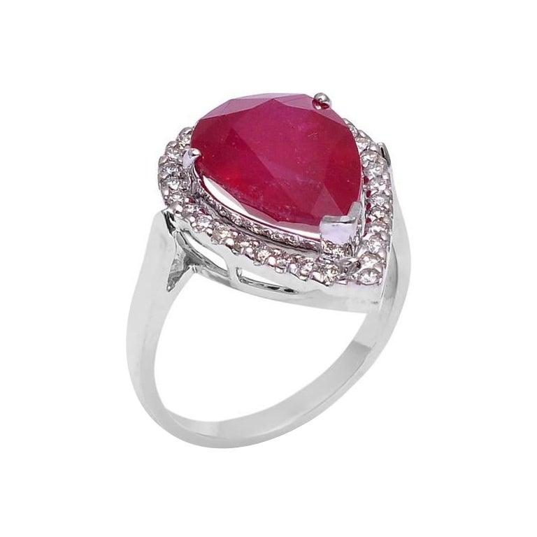 Naturdiamant & Edelstein Ring 18K Gold