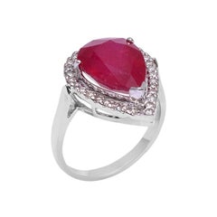 Naturdiamant & Edelstein Ring 18K Gold