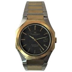Retro IWC Yellow Gold Stainless Steel Automatic Yacht Club II Bracelet Wristwatch