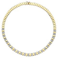 Series Fireball Baklava Shaped Diamond Necklace