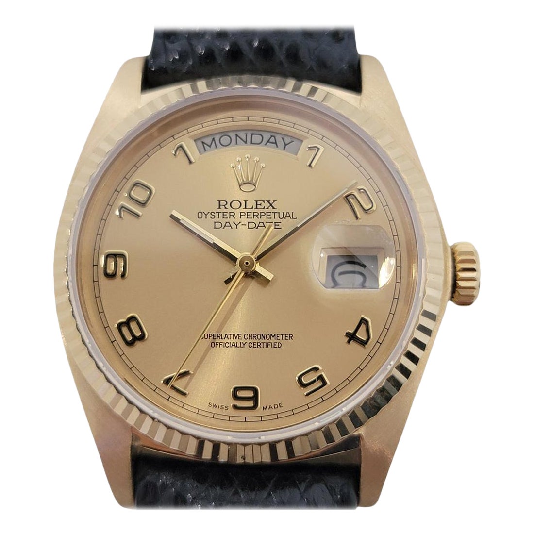 Rolex Day Date President 18038 Oro 18k Uomo Automatico Anni '70 Svizzero RA540 in vendita