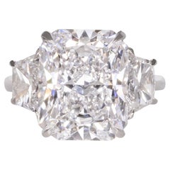 GIA Certified 5 Carat Radiant Cut Diamond VS1 Clarity Ring in Platinum