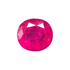 3.84 Ct AIGS Certified Natural Ruby Unheated Burma Pigeon Blood Color Gemstone