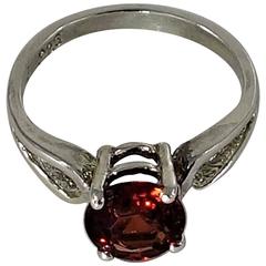 Spessartite Garnet Sterling Silver Ring 4