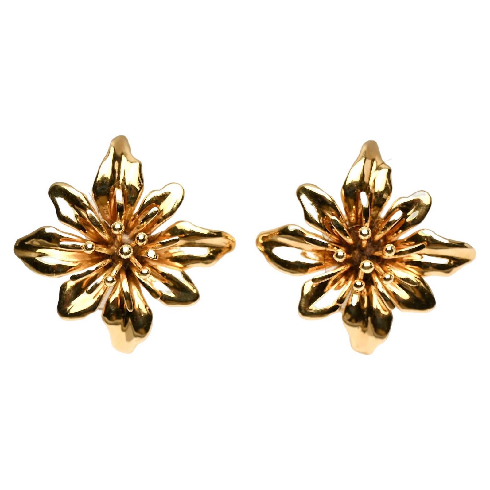 A. Valentin Magro - Orecchini a fiore d'oro