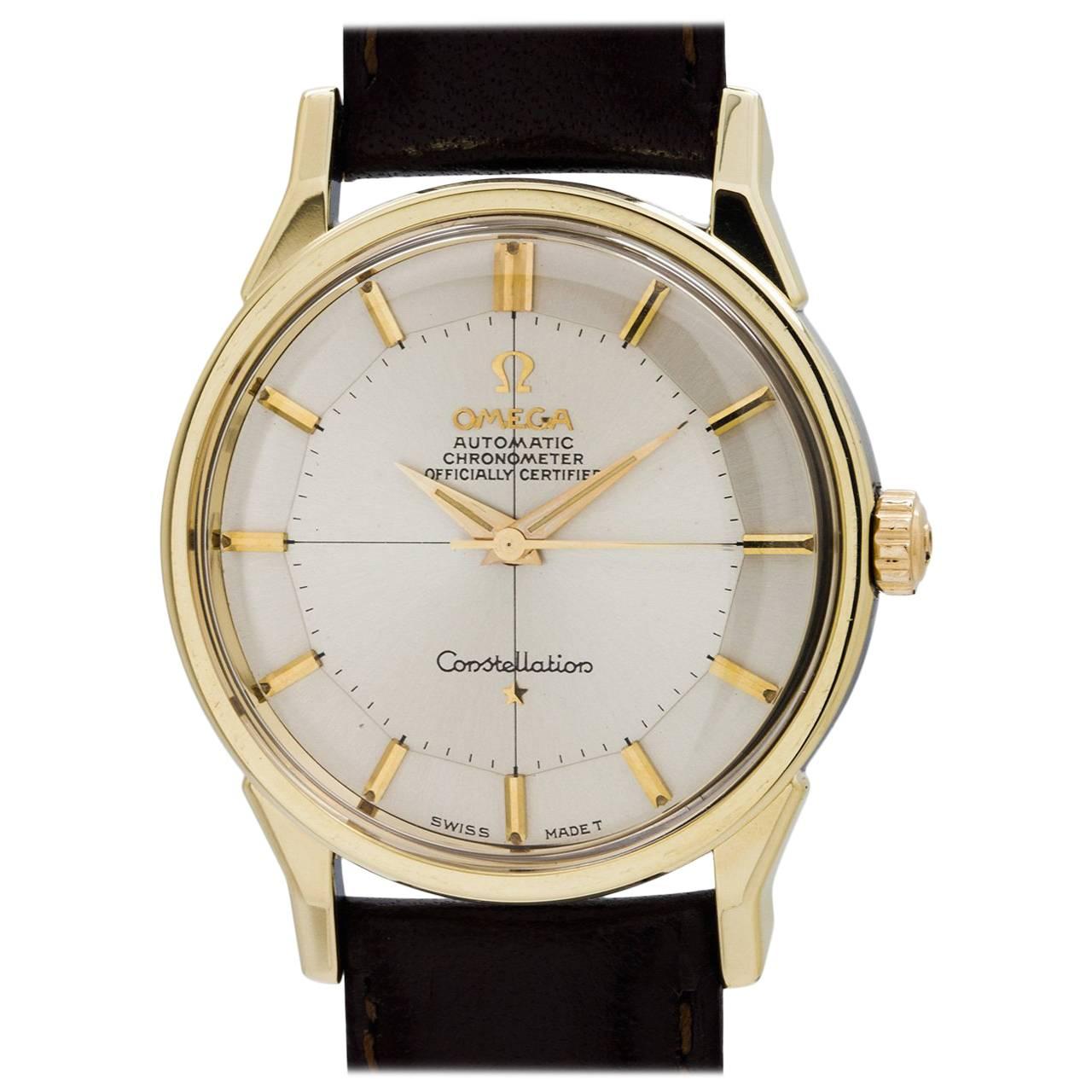 Omega Yellow Gold Constellation Wristwatch Model 167.005, circa 1967