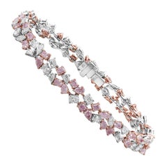 Rare Colors - Pink Diamond Double Row Bracelet