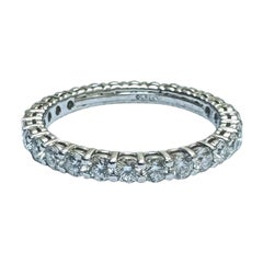 Tiffany & Co. Forever Platino Círculo completo de diamantes Anillo de eternidad 0,85 quilates
