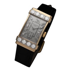 1940's Patek Philippe Vintage By Montre pour homme avec contrat ou d'époque Grand "Top Hat"