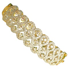 Infinity Diamond Bracelet in 14k Solid Gold (Certified)