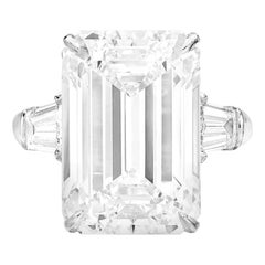 GIA Certified 10 Carat Emerald Cut  Diamond Ring in Platinum F VS2