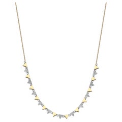 Series Fireball Triangle Diamond Necklace