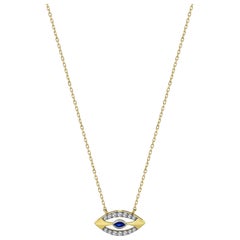 Serie 7.83 Marquise Saphir Diamant Halskette