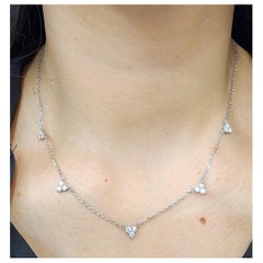 0.81 ct Trio Diamond Necklace