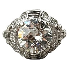 2,48 quilates Anillo Antiguo Europeo Corte Diamante