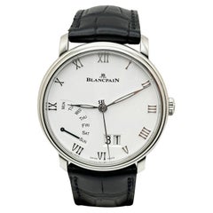 Blancpain Villeret Grande Date Jour Rétrograde 6668-1127 Acier Boîte Papier 40mm