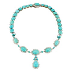 Boucheron Turquoise & Diamond Necklace