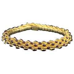 Tiffany & Co. Enamel Dragon Scale Bracelet Circa 1960