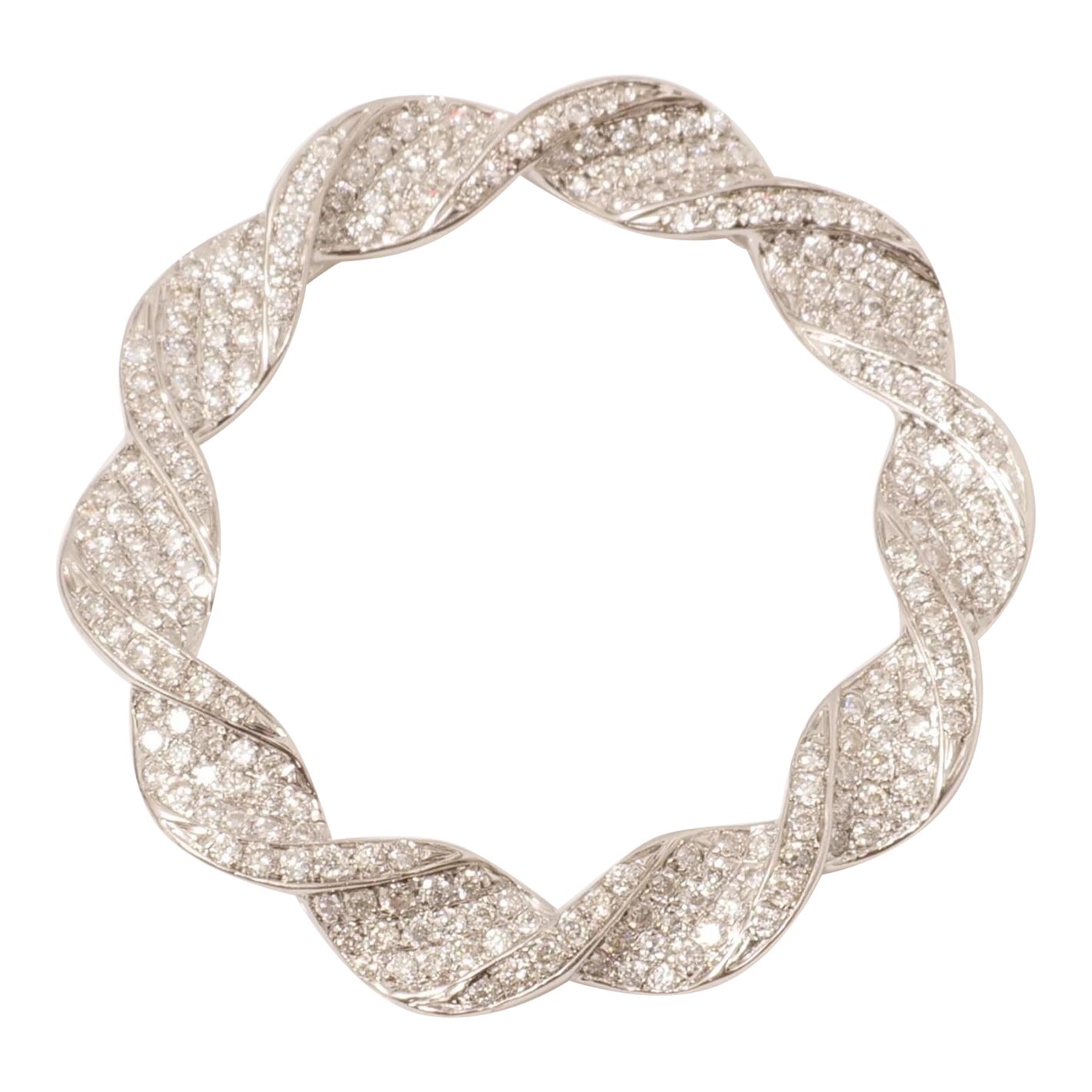 Pendentif Circle Rope en or massif 14k (certifié)
