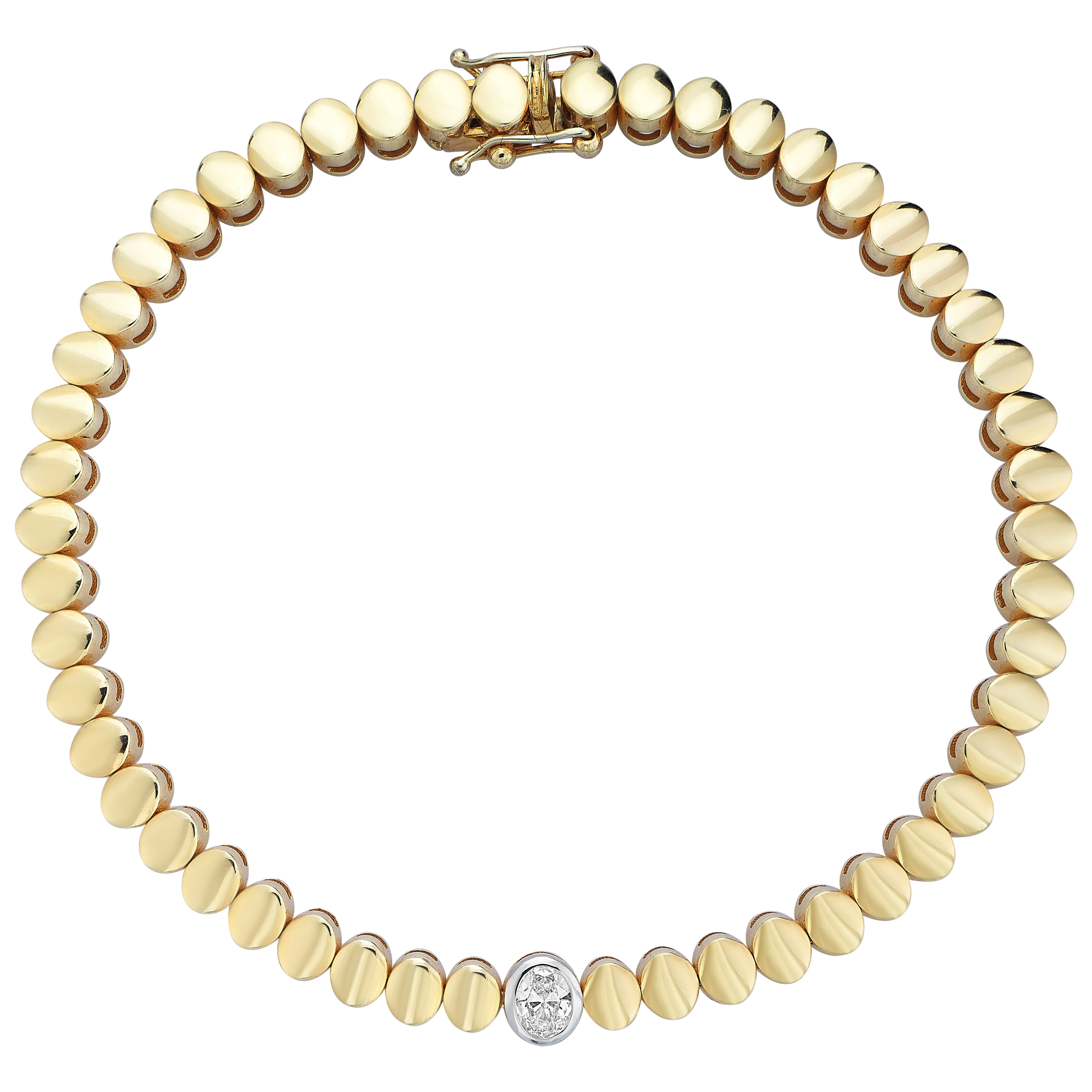 Series Fireball Oval Cut Diamond Bracelet