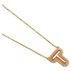 Personalized Initial Enamel Layering Necklace in 14K Solid Gold (Certified)