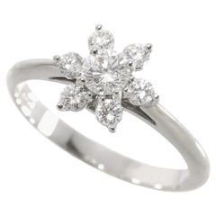 TIFFANY & Co. Anello con fiore di diamante in platino 5
