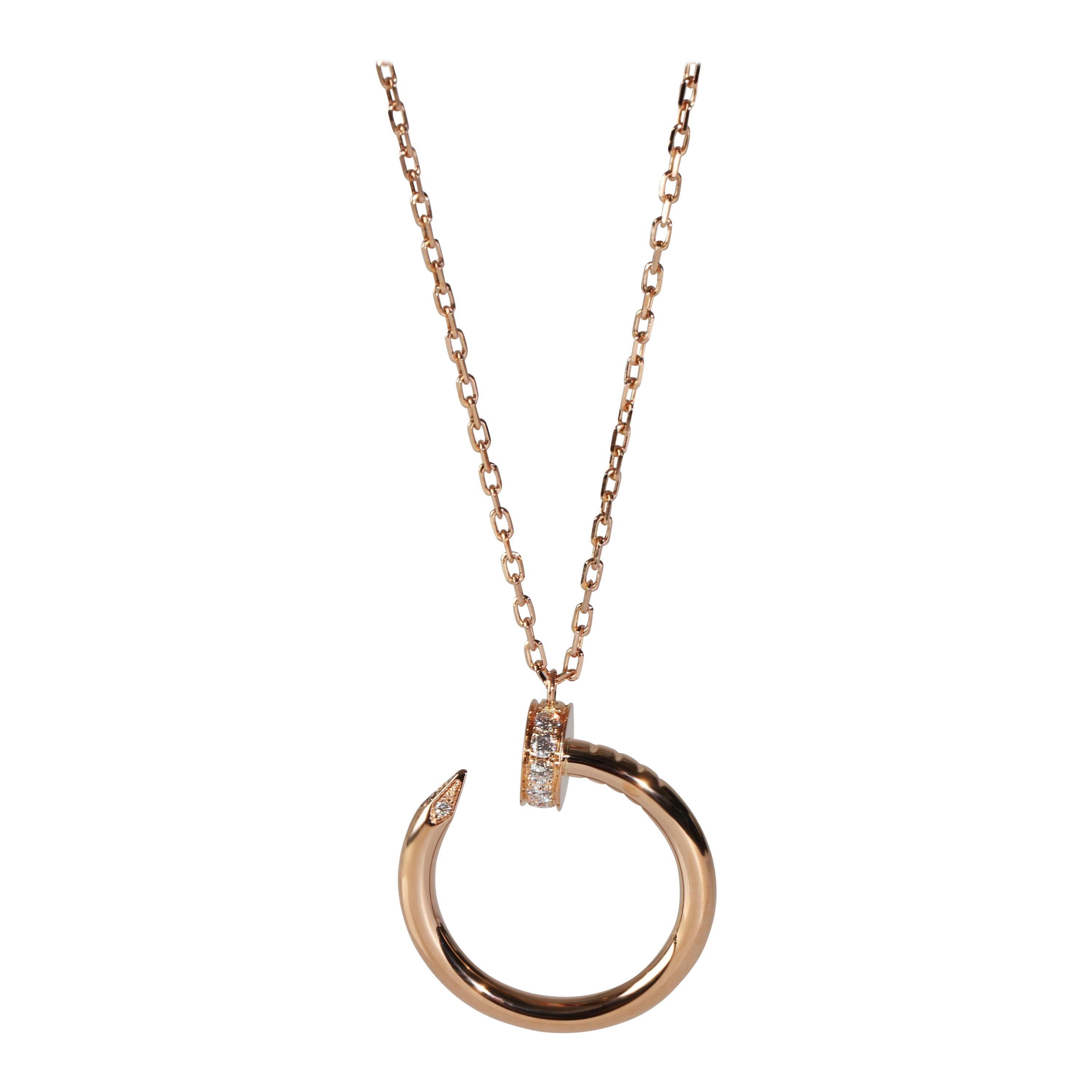 Pendentif Juste Un Clou en or rose avec diamants de Cartier