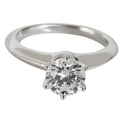 Tiffany & Co. Tiffany Solitaire Engagement Ring in  Platinum H VS2 1.02 CTW