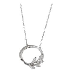 Tiffany & Co. Victoria Diamond Pendant in Platinum 0.39 CTW