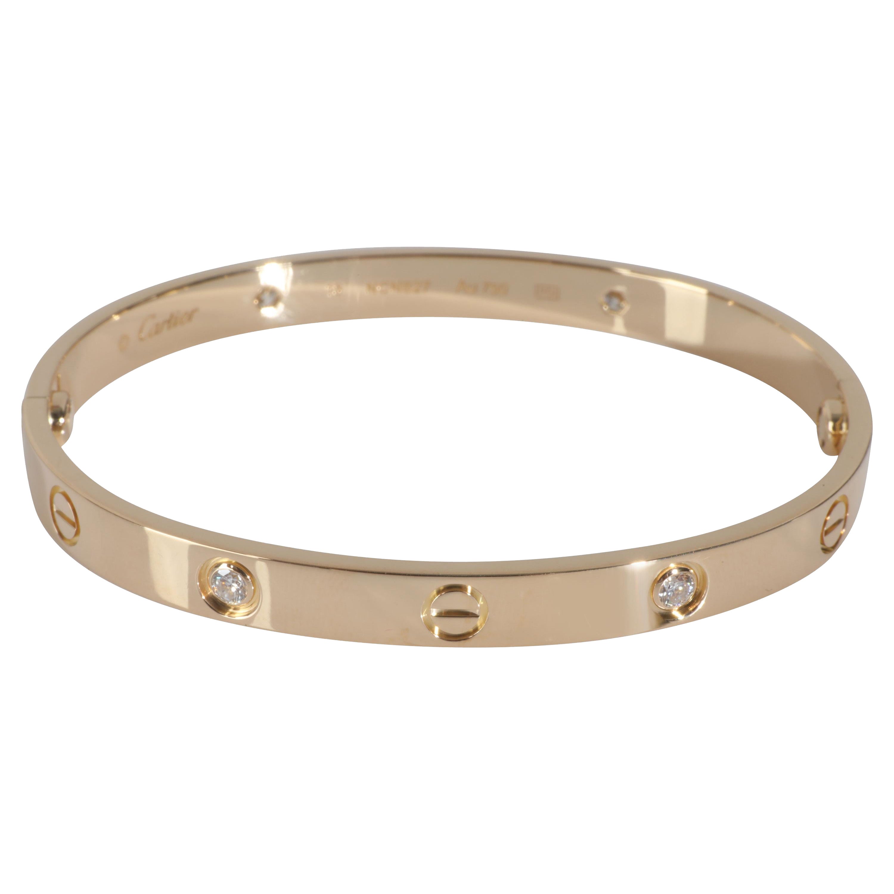 Bracelet Love en or jaune et diamants de Cartier