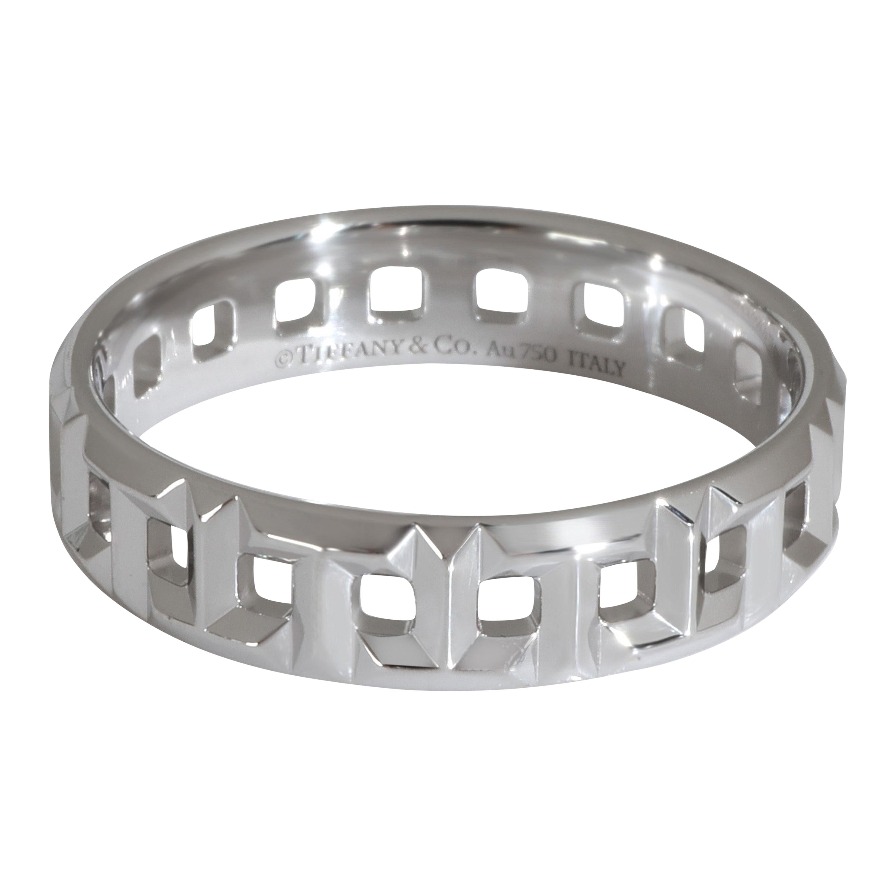 Tiffany & Co. White Gold  Tiffany T True Wide Ring For Sale