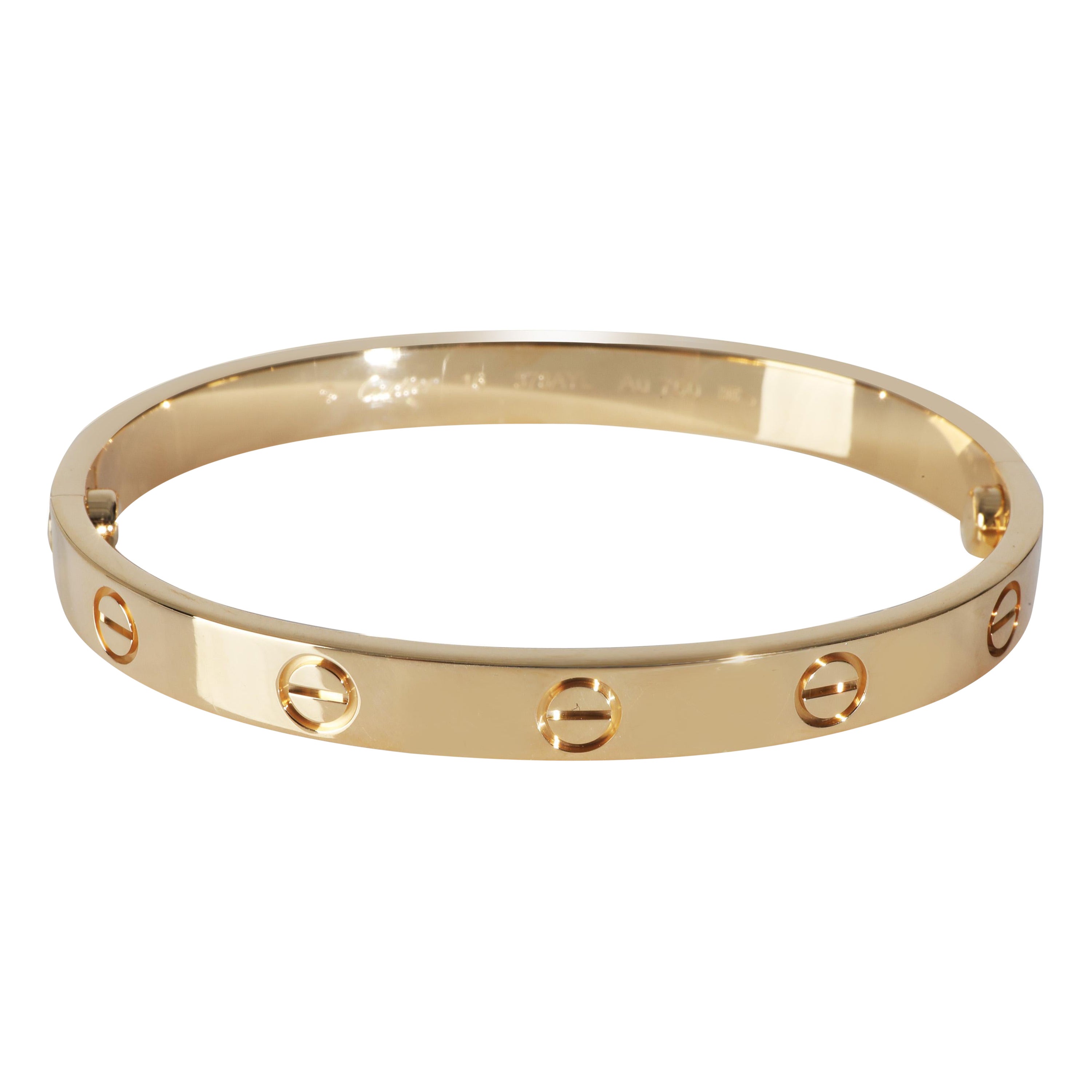 Or jaune de Cartier  Bracelet d'amour en vente