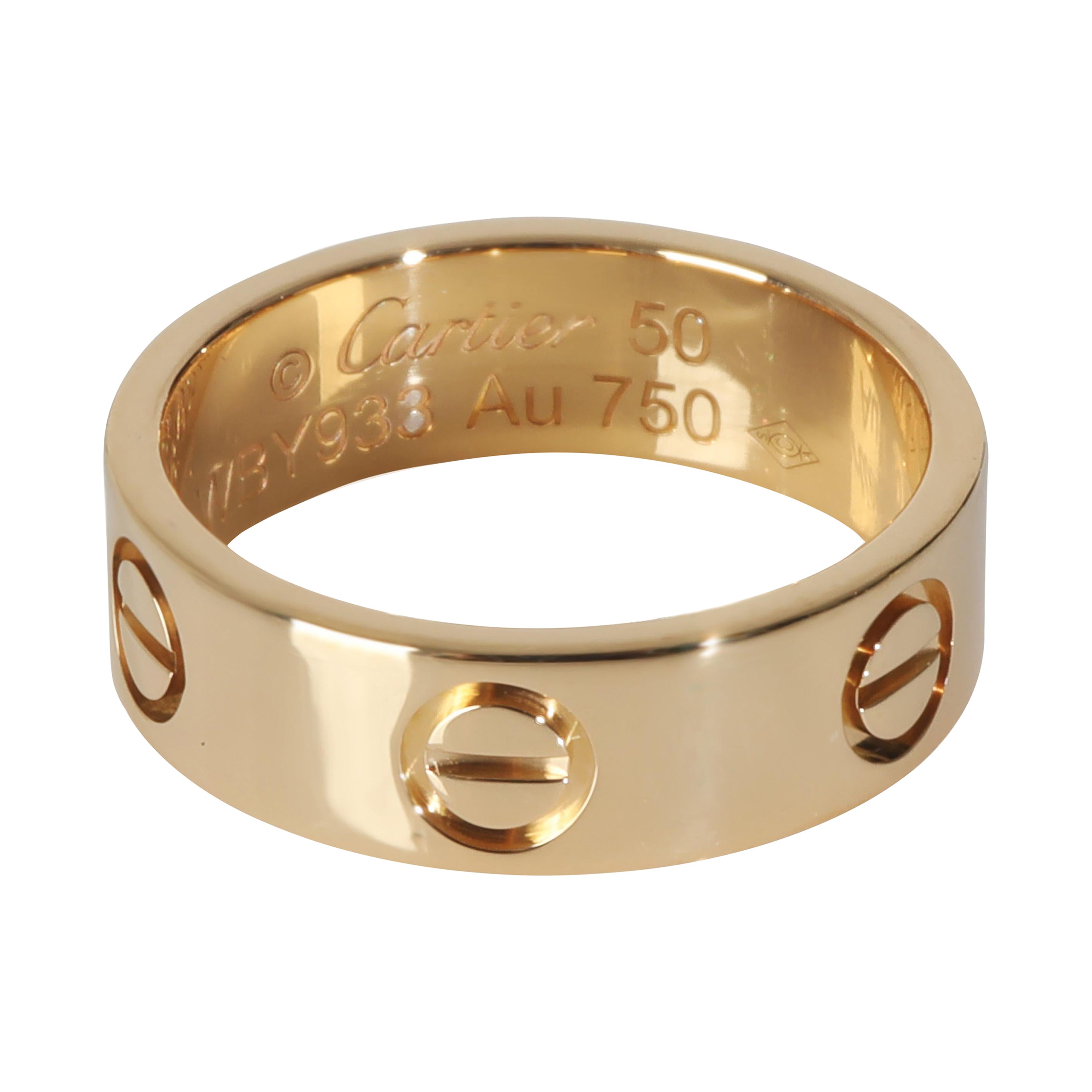 Or jaune de Cartier  Anneau d'amour