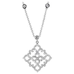 Penny Preville White Gold Diamond Lace Pendant
