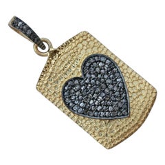 Pave Diamond Pendant Findings 925 Sterling Silver For Women Textured Pendant.
