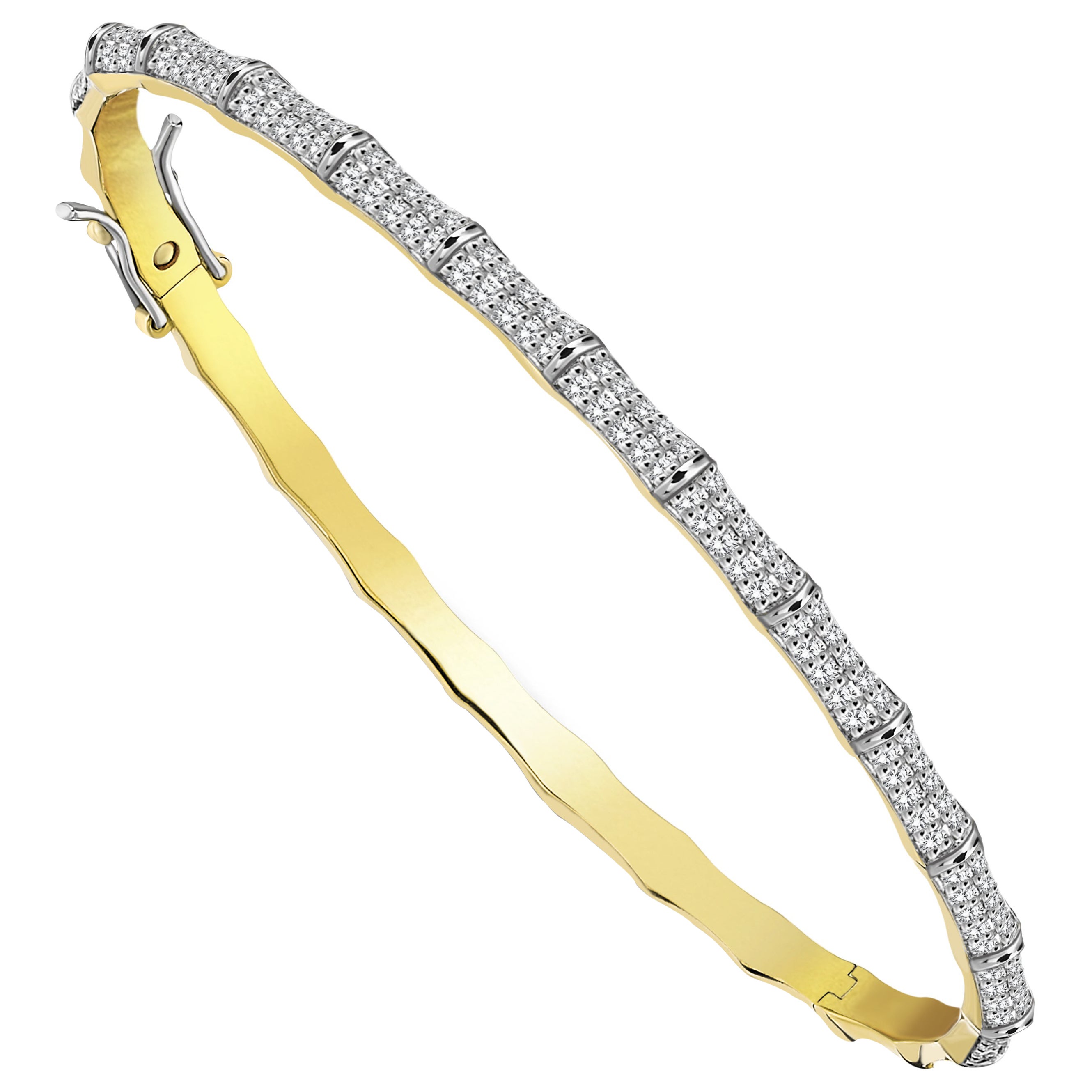 Series Moonlight 1 ct Diamond Bangle Bracelet