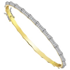 Series Moonlight 1 ct Diamond Bangle Bracelet
