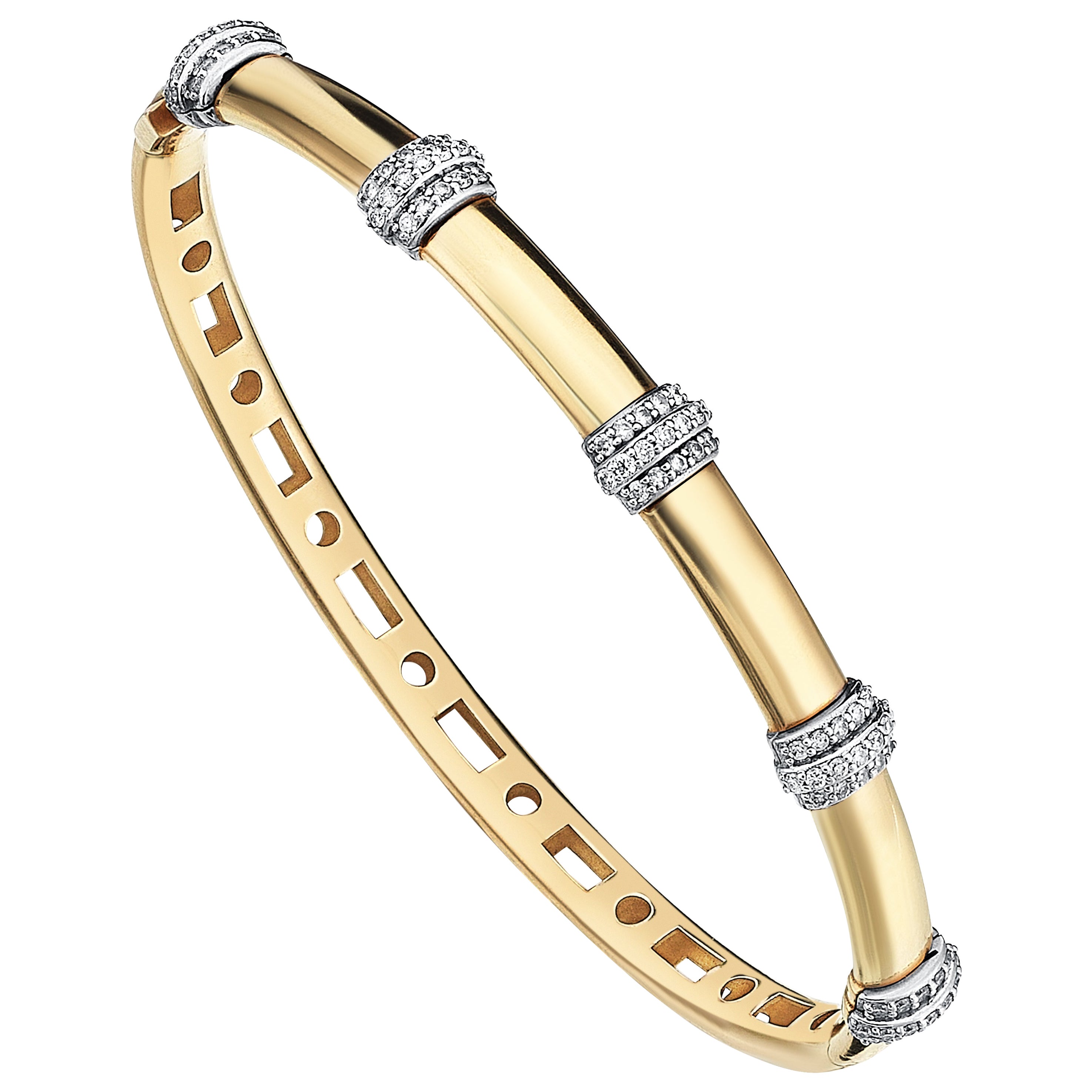 Series Fireball Diamond Bangle Bracelet