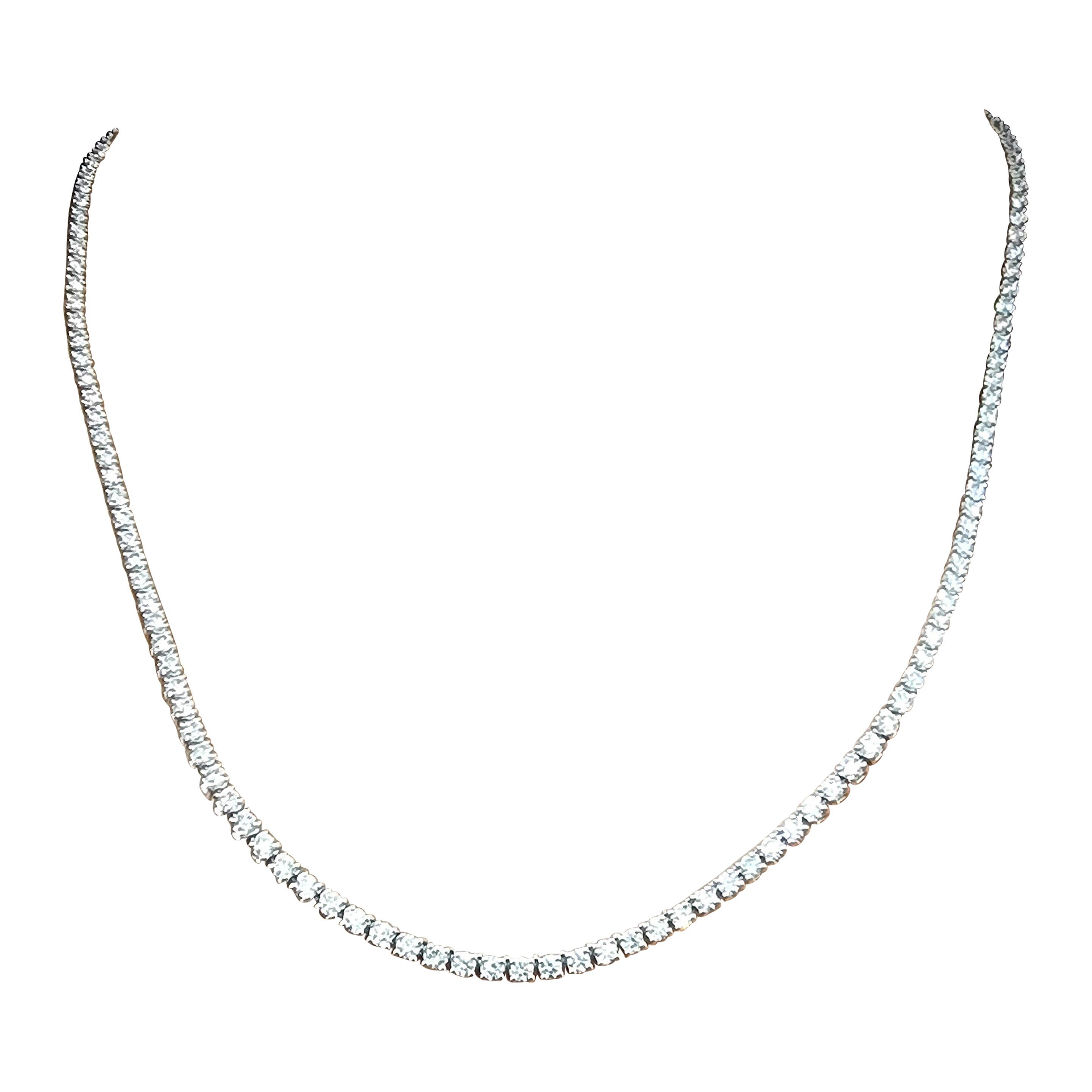 Collar de tenis con diamantes de 6.50 quilates