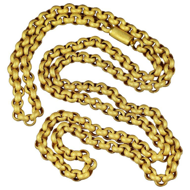 Antique Long Chain Original Chain and Clasp, circa 1780 For