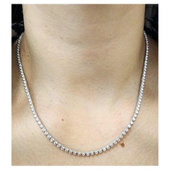 Collar de tenis con diamantes de 4.42 quilates