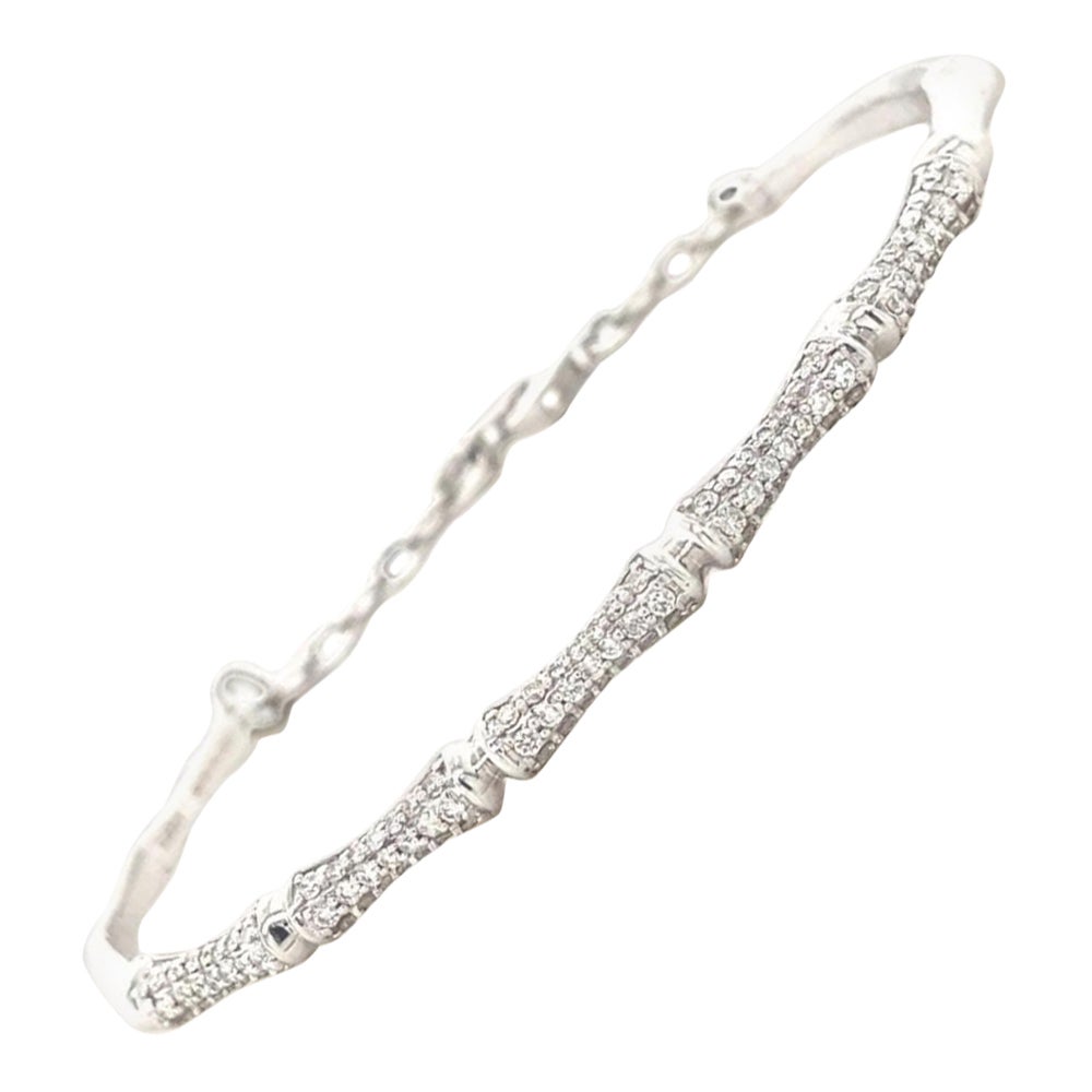 Bracciale Bamboo Diamond in oro massiccio 14K (certificato)