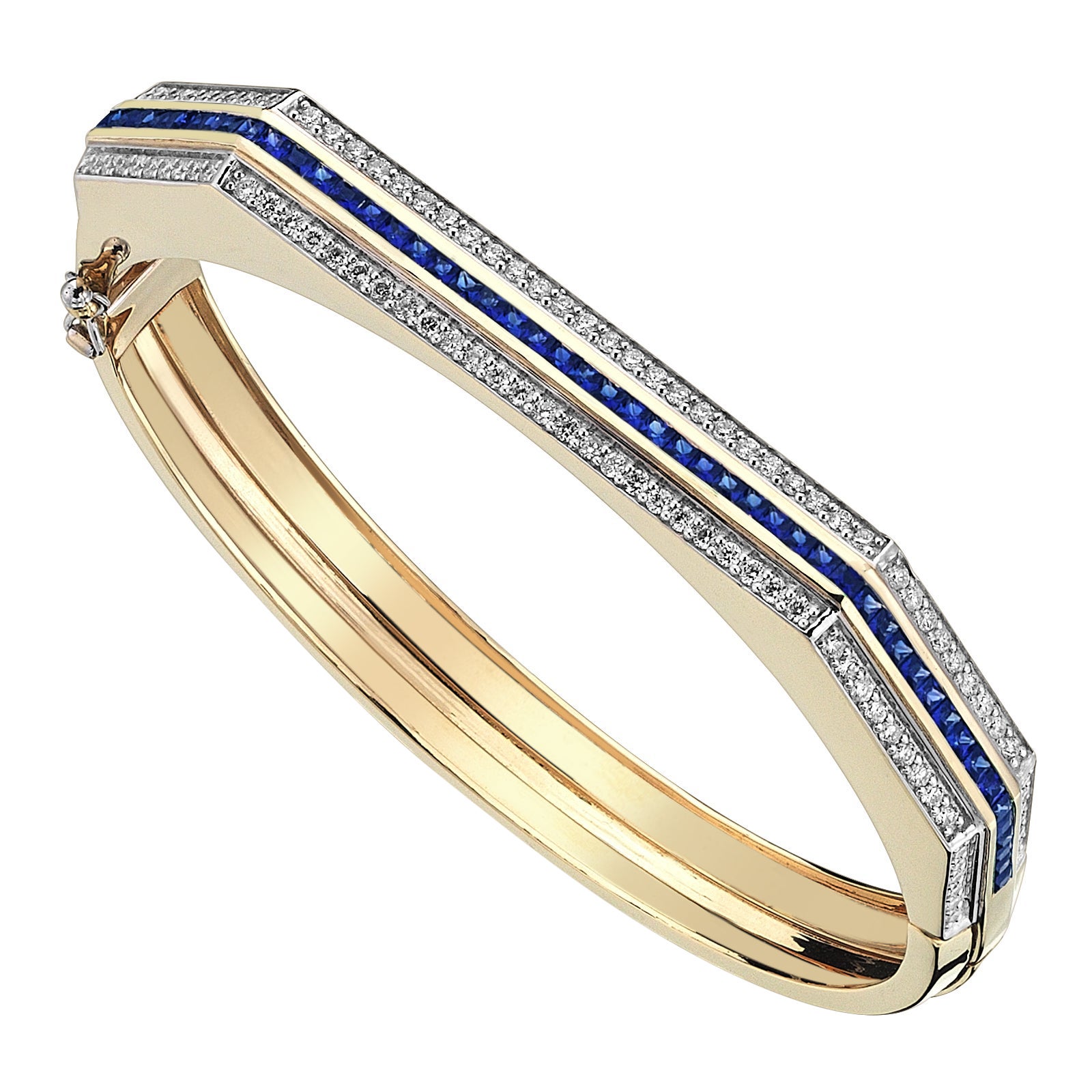 Series Fireball Sapphire Bangle Bracelet