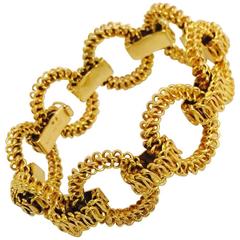1960s Tiffany & Co. France Gold Chain Link Bracelet
