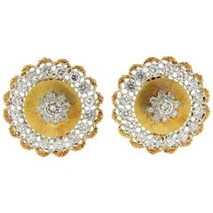 Buccellati Gold Diamond Earrings 7