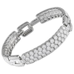 Tiffany & Co. Pulsera vintage de platino y diamantes 16,95 ct
