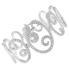 Tous Bracelet en or blanc 18 carats 3,25 ct de diamants